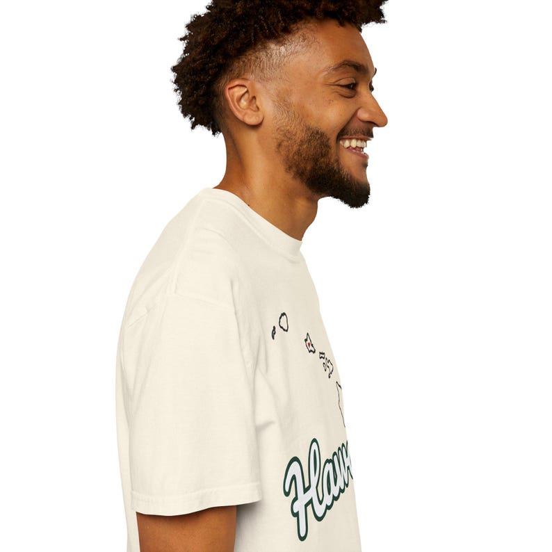 Hawaii Script State Tee | Vintage Comfort Colors Shirt | Heart on Honolulu | Hawaii Gift image 11