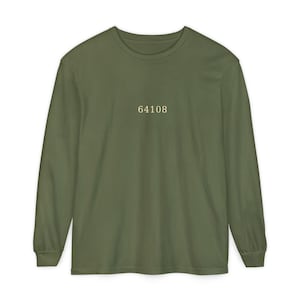 18th and Vine Kansas City Long Sleeve, 64108 Zip Code Shirt, KC Jazz District Tee, Vintage Comfort Colors Long Sleeve, KC Gift image 5