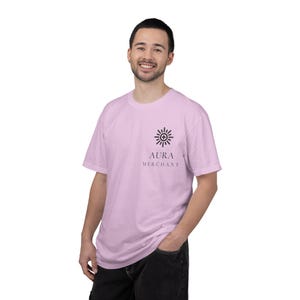 Aura Merchant Tee | Minimalist Pocket Print Shirt | Funny Gen Z Slang Comfort Colors Tee | Gift for Him image 8