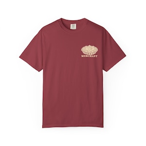Cream Pie Merchant Tee | Minimalist Pocket Print Shirt | Funny Dessert Comfort Colors Tee | Gift for Him image 2