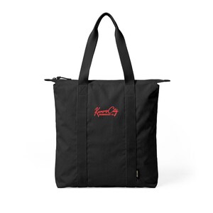 Kansas City Embroidered Tote Bag, Heavy Canvas Carry-All, KC Gift for Her, Game Day Bag, Kansas City Embroidery Co.
