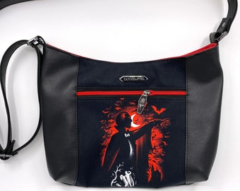 Dracula Vampire Vampyr Halloween Horror Purse - Handbag - Small Crossbody - Shoulder Bag