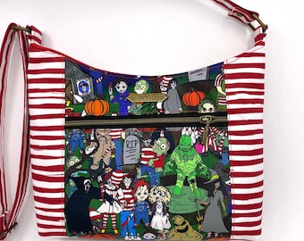 Where's Waldo Halloween Horror Purse (1) - Handbag - Small Crossbody - Shoulder Bag