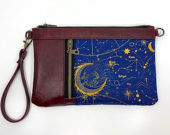 Celestial Astronomy Astrology Stars  - Clutch - Wallet - Crossbody Bag - Great Gift Idea