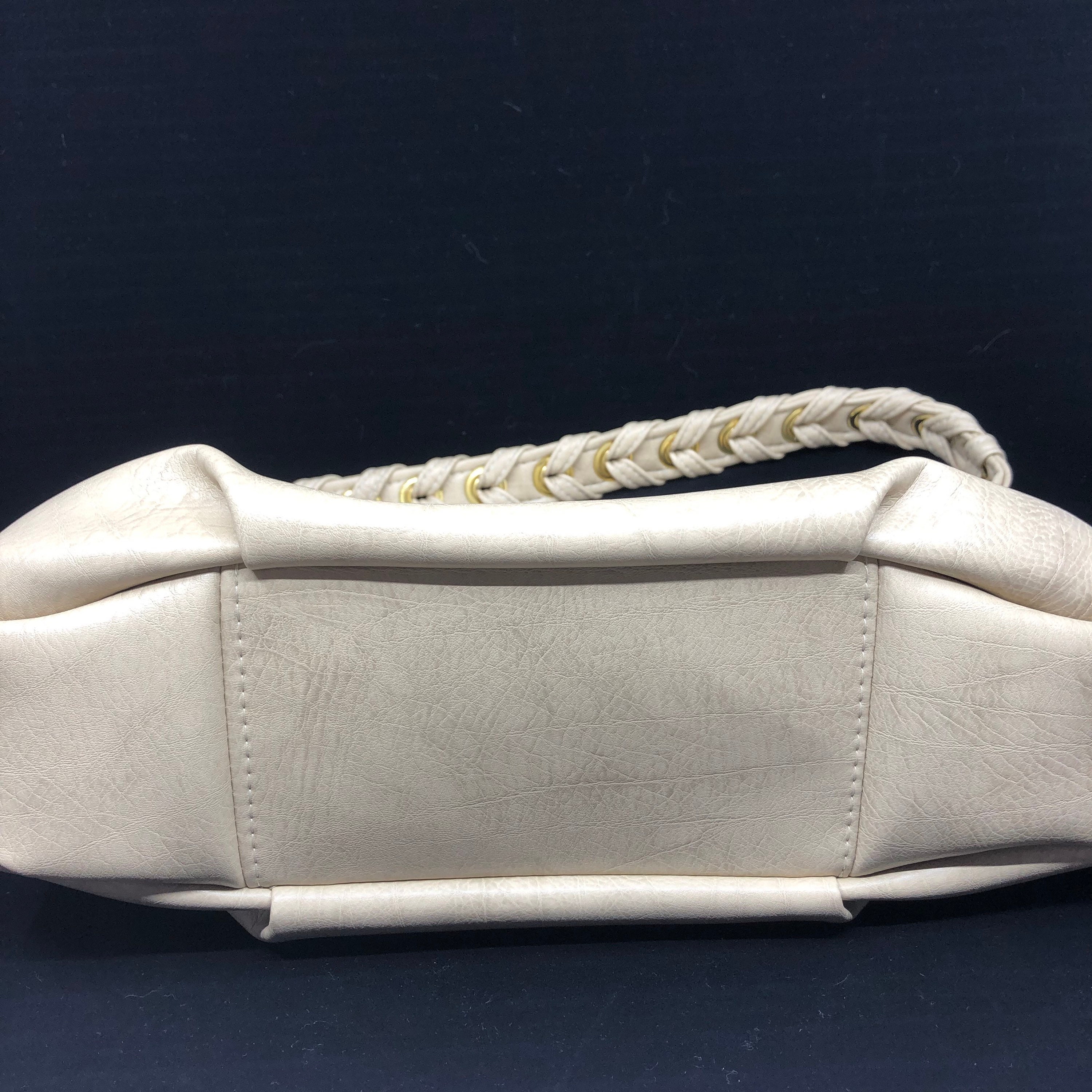 Classic Shoulder Bag Braided Strap Faux Leather Slouchy Etsy