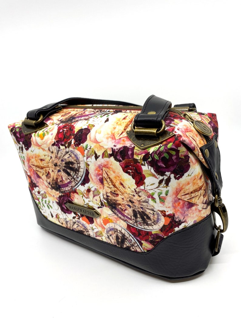 Floral Spaceships Brooklyn Handbag image 2