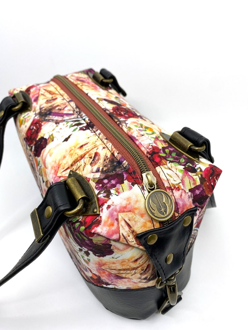 Floral Spaceships Brooklyn Handbag image 3