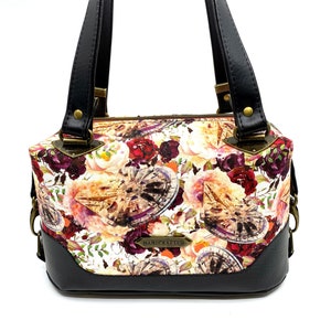 Floral Spaceships Brooklyn Handbag image 1