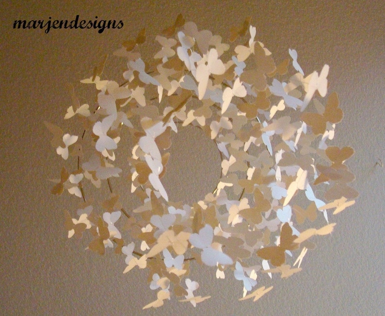 Butterfly Chandelier Nursery Room Decor Butterfly Mobile Etsy