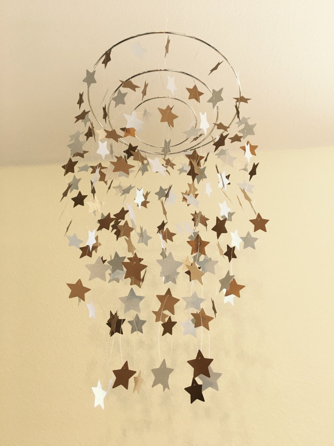 Star Chandelier Nursery Room Decor Star Mobile Nursery Etsy