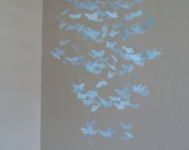 Baby blue // butterfly mobile // butterfly chandelier // paper chandelier