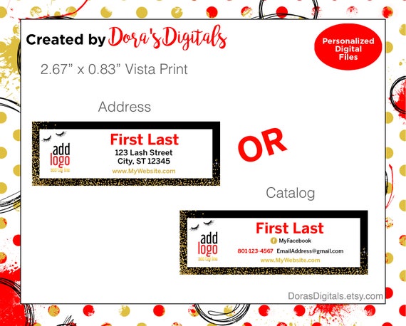vista print mailing labels