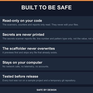 11 Python Developer Utilities, TODO Finder Project Scaffolder Secrets Scanner Git Summary Log Filter Line Counter Imports Checker image 7