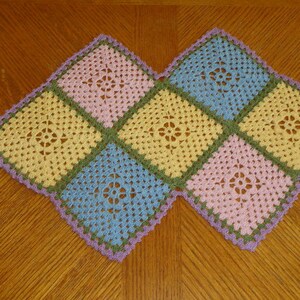 Handmade Doily / Lacy Crocheted Table Runner / Vintage Inspired Decor / Spring Doily / Crochet Holiday Doily / Wedding Table Decor