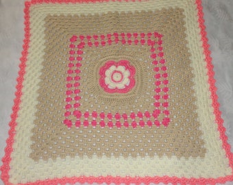 Crochet Baby Blanket / Nursery Blanket / Handmade Crochet Baby Blanket / Crocheted Afghan / Baby Shower Gift /Baby Girl Blanket / Baby Cover