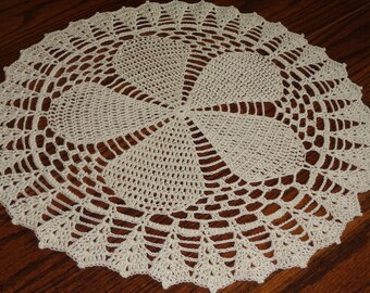 Crochet Handmade Doily (14.5" in diameter) / Vase Doily / Unique Doily / Elegant Home Accents / Table Centerpiece / Table Decor. /