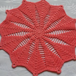 Crochet Handmade Doily (12&quot;) / Lacy Vase Doily / Unique Crochet  Doily / Elegant Home Accents / Crochet Table Centerpiece / Table Decor. /