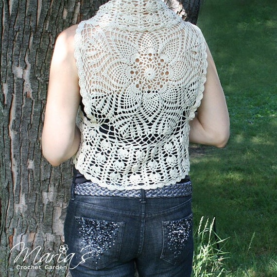 Crochet sleeveless deals shrug