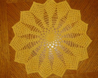 Crochet Handmade Doily (12.5" in diameter) / Vase Doily / Unique Doily / Elegant Home Accents / Table Centerpiece / Table Decor. /