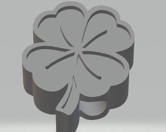 Kleeblatt Clover Straw Topper STL Druckdatei 3D Drucker