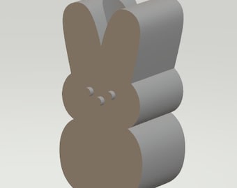 Marshmallow Bunny 3D Print DATEI Strohhut Topper STL