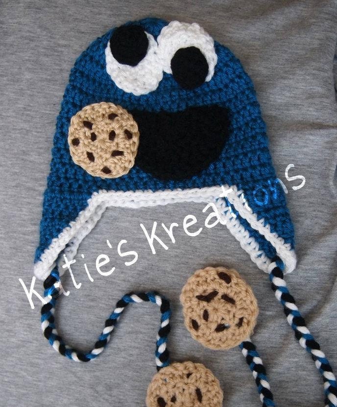 Etsy Cottonhead Handmade Knit Monster Hat ?? Handmade Monster Hats - Unique Crocheted Details, Soft  main image 4