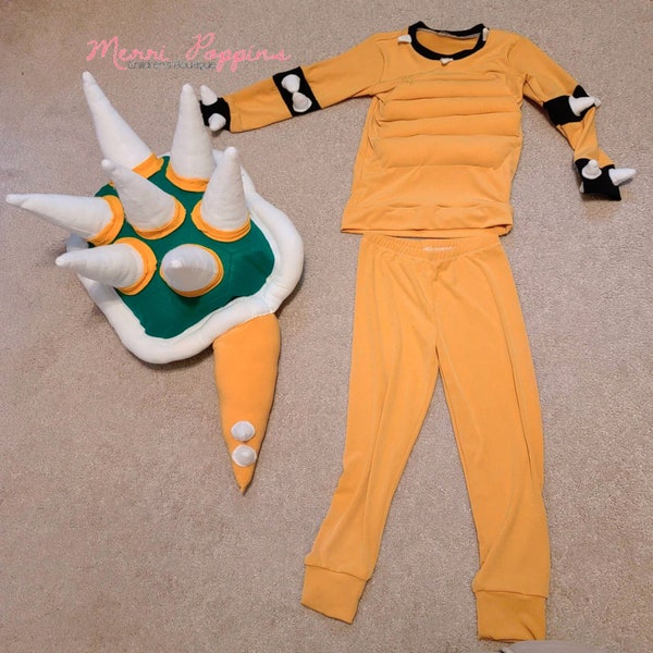 Bowser costume for boys or girls, baby bowser costume, Mario characters , Gamer character costume