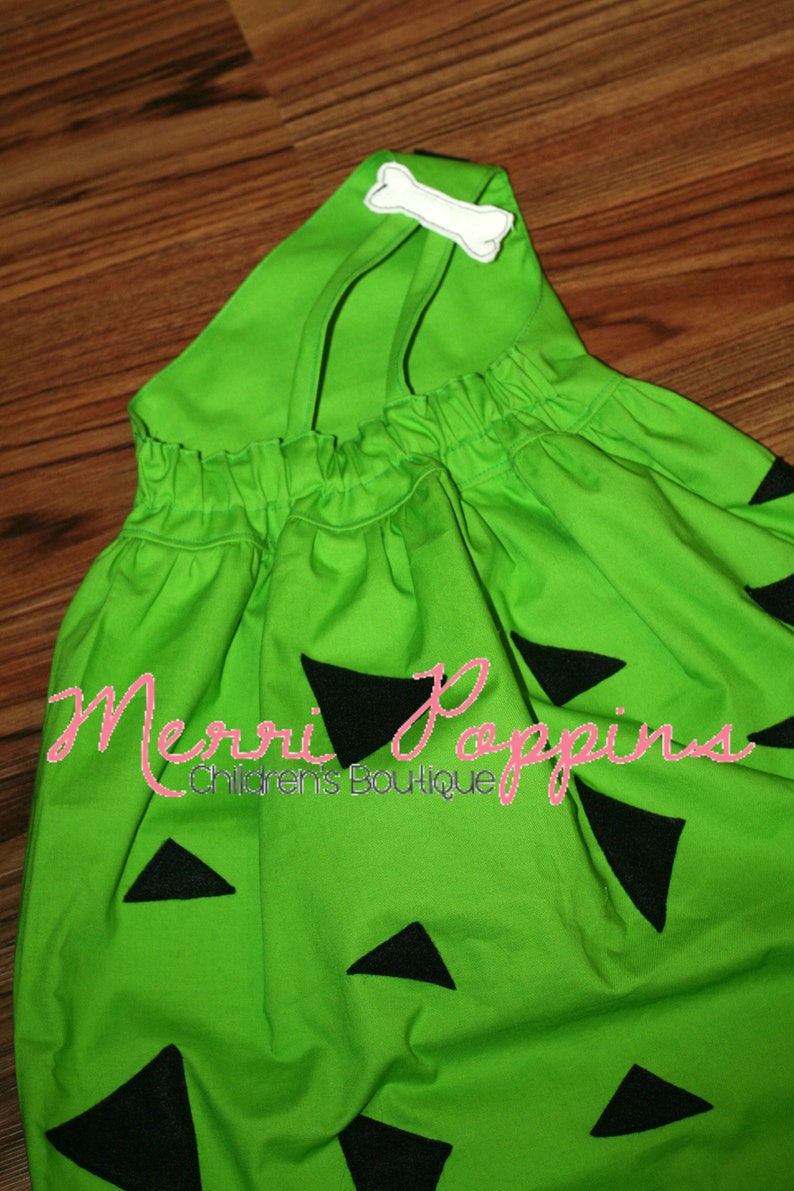 Handmade Every Day Play Wear Pebbles one shoulder dress for girls Pebbles Bambam girls,caveman cavegirl costume