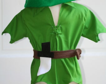 Peter Pan inspired Boys Costume Shirt Size 2t,3t,4t,5,6 Disney trip, Neverland theme, Birthday, Peter Pan top tunic toddler boys