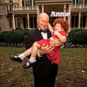 Little Red Dress, Annie Inspired dress up, Lil orphaned Annie Inspired, Peterpan Collar, Tomorrow I love YA, classic dress, Christmas gift image 6