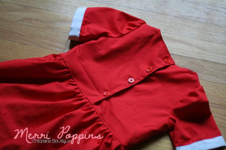 Little Red Dress, Annie Inspired dress up, Lil orphaned Annie Inspired, Peterpan Collar, Tomorrow I love YA, classic dress, Christmas gift image 3