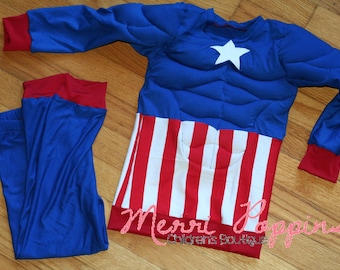 Super Hero Costume, Boys pretend play, muscle shirt, Kids Halloween Costume, ComicCon Kids, Christmas gift boys, Birthday boys girls