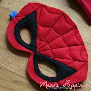 Super Hero mask, Character felt mask, kids dress up, Halloween, Character accessories, Christmas gift boys, Birthday boys girls, ComicCon SpiderMan