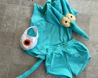 Pain and Panic EXTENDED costume SIZES 6-10, Hercules villian costume, Family theme costume, Hooded romper, Hooded shirt, shorts