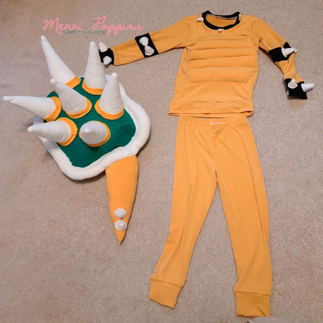 Bowser Costume for Boys or Girls, Baby Bowser Costume, Mario Characters