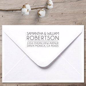 Modern Custom Return Address Stamp: Classic Style