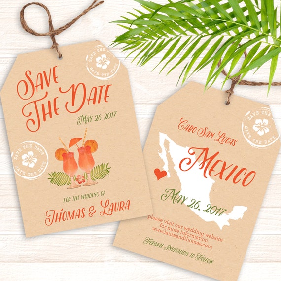 Destination Wedding Save The Date Beach Wedding Destination Etsy