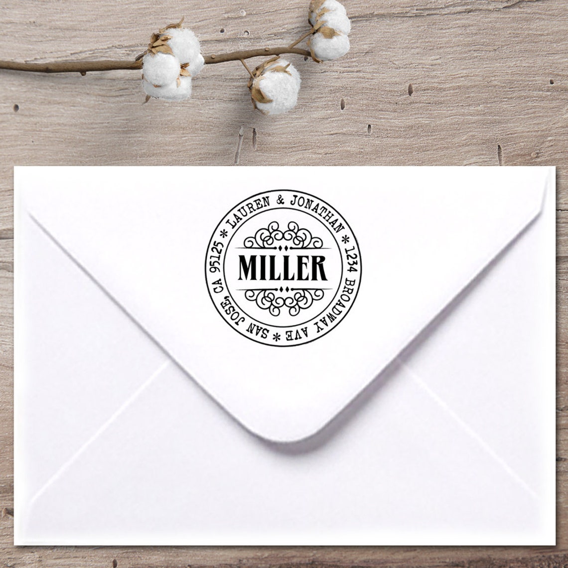 Custom Address Stamp Return Address Stamp Whimsical Stamp Etsy