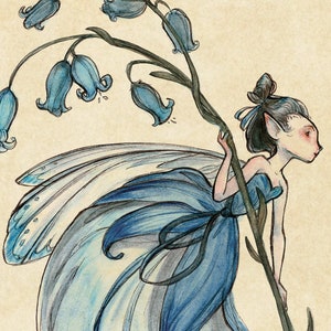 Midsummer Fairies - Bluebell: Art Print