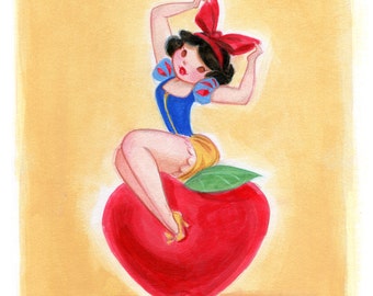 Princess Pinup - Snow White: Art Print