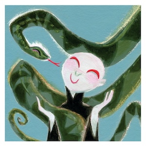 Potter Pets - Voldemort & Nagini: Art Print