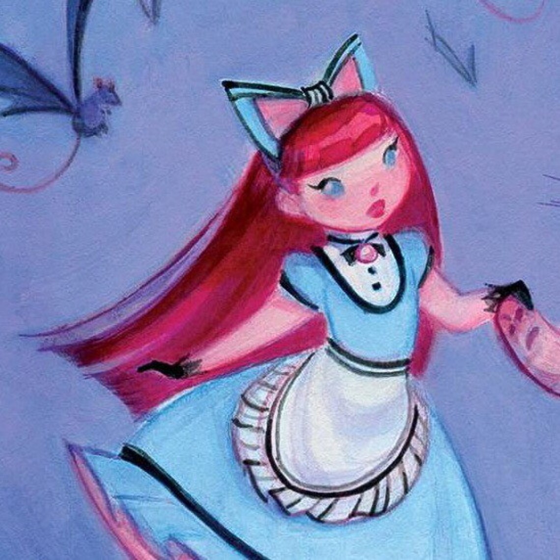 Do Cats Eat Bats Art Print Etsy