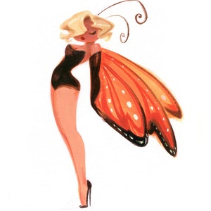 Ladybugs Marilyn Monarch: Art Print - Etsy