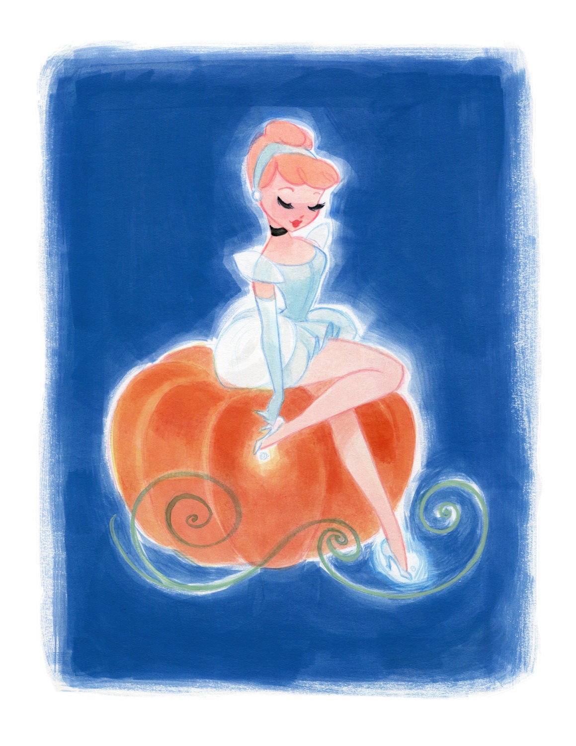 Princess Pinup Cinderella: Art Print | Etsy