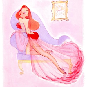Princess Pinup - Jessica Rabbit: Art Print