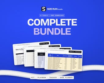 Fashion Buying Bundle: Tech Pack, Pricing Playbook, Profit Tracker, Shoe Planner (Digital Download)