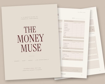 The Money Muse Financial Planner, Budget & Savings Tracker (PDF Download)