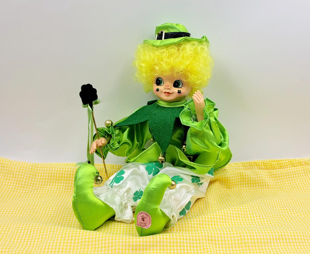 Brinn Clown Dolls Calendar Clown March Saint Patrick's Day Clown
