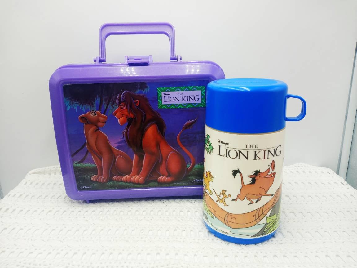 Flops in Space Lunch Box and Thermos vintage 80's 90's Orange