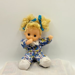 Thumb Sucking Doll- 90s Kid- Soft Baby Doll- Small Dolls